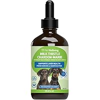 Pet Wellbeing Milk Thistle for Dogs - Supports Liver Health, Healthy Detoxification, Liver Cell Support, Silymarins - Herbal