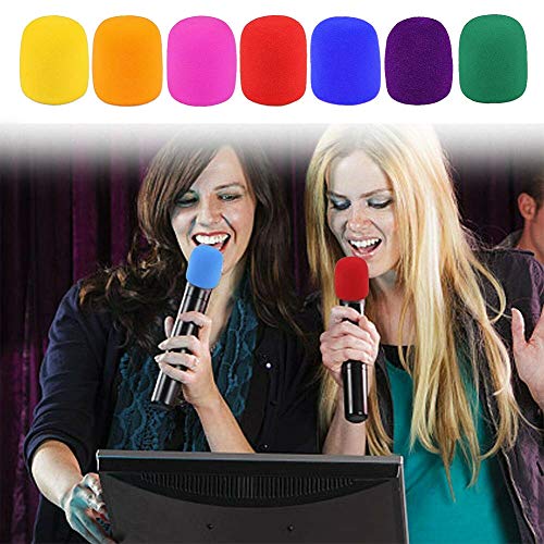 Microphone Windscreen Foam Cover 30 Pack Handheld Stage Mic Cover Foam Set,9 Color - Thumbnail 2