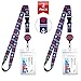 2-Pack Cruise Lanyard & Waterproof ID Key Card Holder Clip. Matching Retractable Badge Reel. Bonus Travel Organizer Bag. Cruise Essential Accessories Must Haves. Blue & Red Anchor Helm