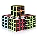 Coogam Zcube Carbon Fiber Cube Bundle 2x2 3x3 4x4 5x5 Speed Cube Set Z Cube Magic Puzzle Toy Pack Gift Box for Kids and Adults Challenge