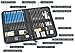 Drawing and Sketching Pencil Set in Zippered Carrying Case - The Essential Artist Supplies in a Compact, Protective, and Travel-Friendly 40-Piece Kit with Eraser, Pastels, Graphite and Charcoal Sticks