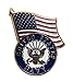 Ted and Jack - Wear It Proudly Ceramic and Metal Military Lapel Pin (Navy Flag)
