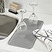 InterDesign Lineo Kitchen Countertop Silicone Sink Drying Mat - Small, Gray