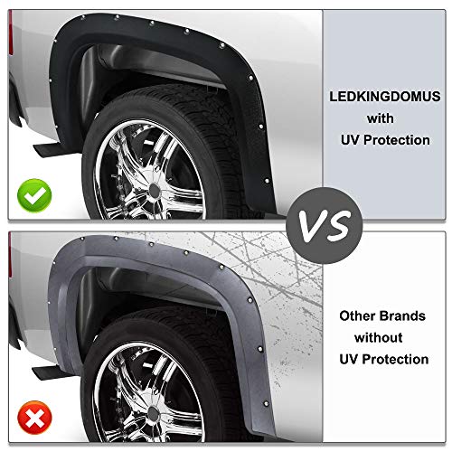 2 LEDKINGDOMUS+Fender+Flares+Silverado+Textured