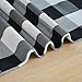 NATUS WEAVER Black & White 2 Side Buffalo Check Table Runner for Family Dinners or Gatherings, Indoor or Outdoor Parties, Everyday Use (12