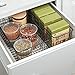 mDesign Slim Metal Wire Food Storage Organizer Basket with Handles for Organization in Kitchen Cabinets, Pantry Shelf, Bathroom, Laundry Room, Closets, Garage - Concerto Collection - Matte Black
