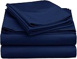 MOONLIGHT20015 Double Duvet Cover Navy Solid 200x200 with 2 Pillowcases view 8