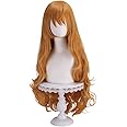 Shqncoh Anime Cat Burglar Nami Wig Orange Long Wavy Party Hair Halloween Cosplay Props Accessory