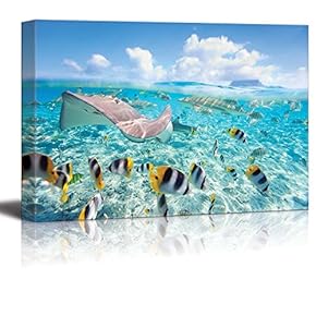 Bora Bora Lagoon Fun - Canvas Art