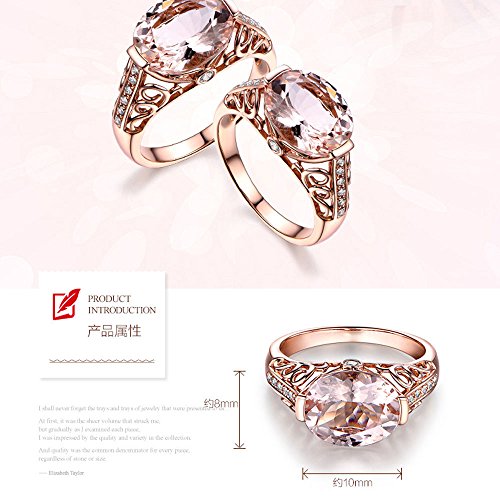 Auwer Rings, 2-in-1 Womens Vintage White Diamond Silver Engagement Wedding Band Ring Set (US Size 6, Red)
