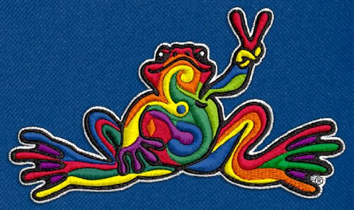 Peace Frog Backpack Peace Frogs Bag w/ Laptop Section