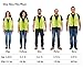 XSHIELD XS0008,High Visibility Safety Vest with Silver Stripe,ANSI Class Unrated,Universal Size (1, Yellow)