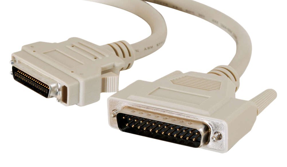C2G 5M High Speed DB25 Male to MC36 Male IEEE-1284 Parallel Printer & Scanner Extension Cable