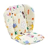Shuohu Cartoon Pattern Pushchairs Seat Liner Baby Pram Stroller Cushion Seat Pad Soft Double Side Thick Mat