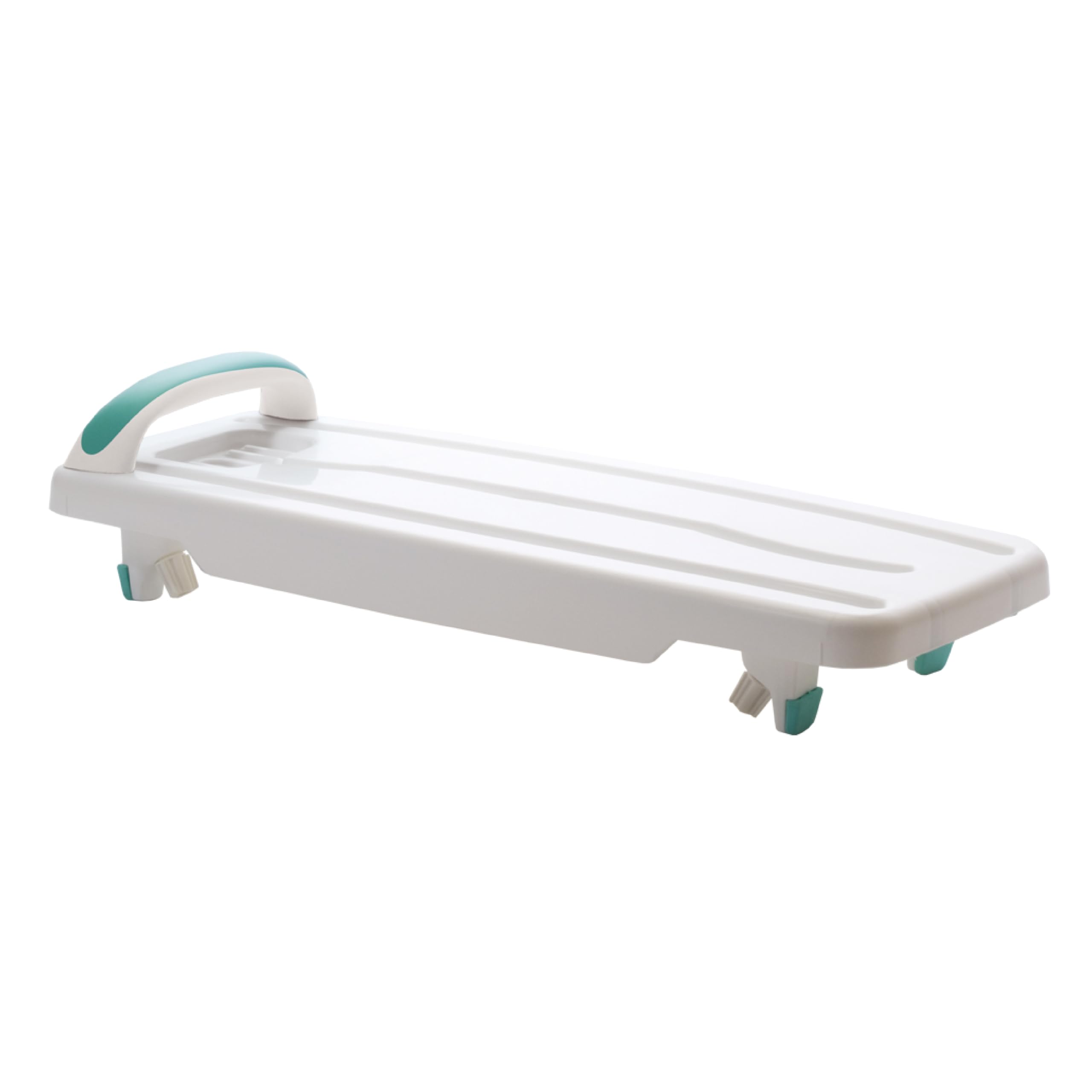 Helping Hand Kingfisher White Plastic Bath Board with Handle. Bath Board for Elderly and Disabled Users. Adjustable to Fit 16"-24" Width Baths. 200kg / 31 Stone Weight Limit