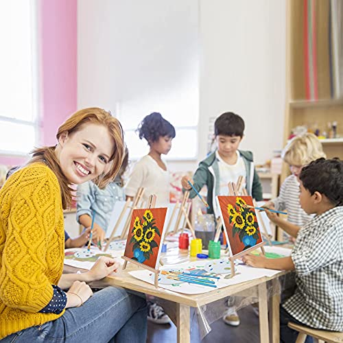 Easel Set 58 Pcs Painting Set( 7 Pcs 14 Inch Easel+7Pcs 8x10 Paint