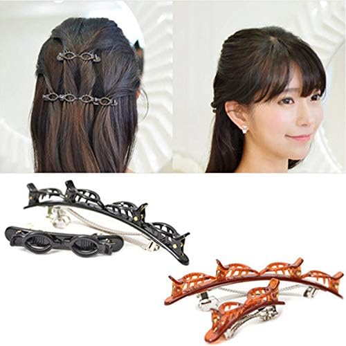 Gaddrt 2Pcs Alloy Hairpins Romantic Fashion Lovely Baby Girl Women Boutique Clip Alligator Pumpk Headband