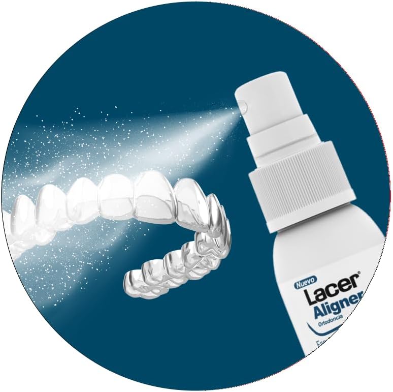 ALIGNER - Spray Bucal para Ortodoncia Invisible y Alineadores 30 ml, Frescor Prolongado, Anticaries y Antiplaca, Protege las Encías, Uso Rápido sin Aclarado, Sin Gluten Ni Alcohol — foto 4 de 5