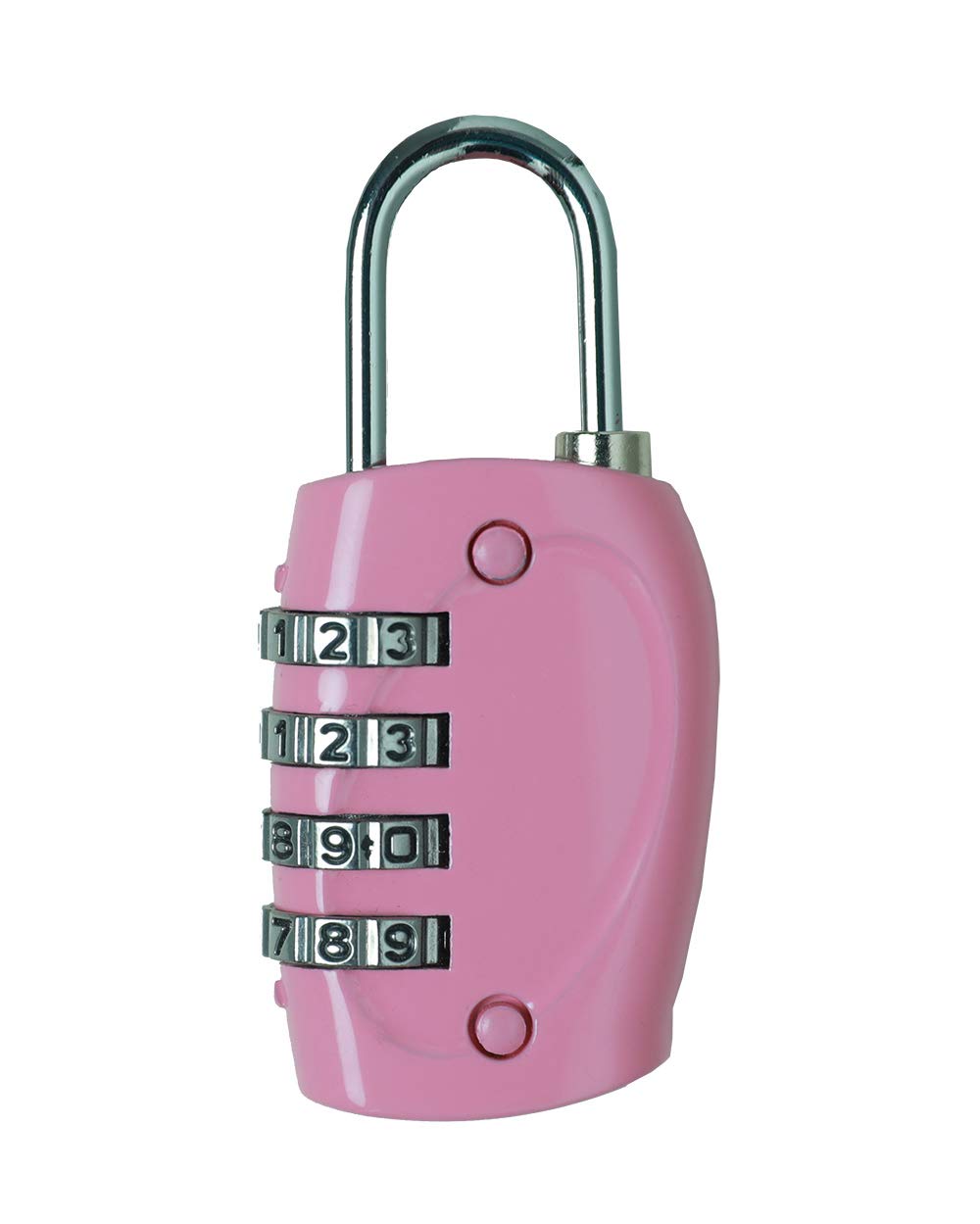 Topfunyy Combination Lock 4 Digit Padlock Re-settable Combo Lock, Gym Lock, Locker Lock, Waterproof Outdoor Combination Lock for Gate, Cases, Toolbox (Pink)