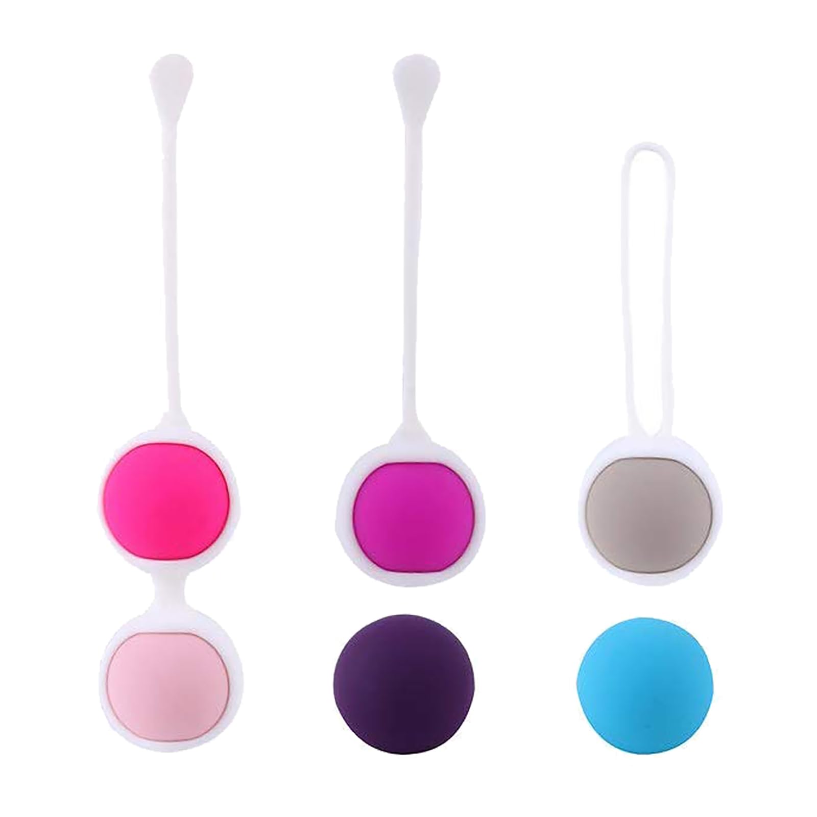 xocome Pelvic Floor Training Balls, Pelvic Floor Trainer for Women Training Set - Silicone Exercise Balls for Bladder Control and Pelvic Floor Exercises