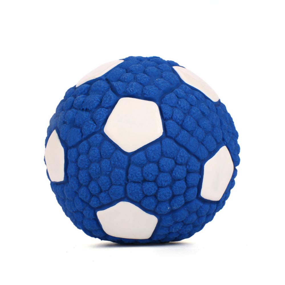 iNszkoos Squeaky Dog Ball Toy Natural Rubber Dog Chew Toys Dogs Football Rugby Ball Toy Durable Interactive Toy for Medium and Large Dogs for Relieve Boredom