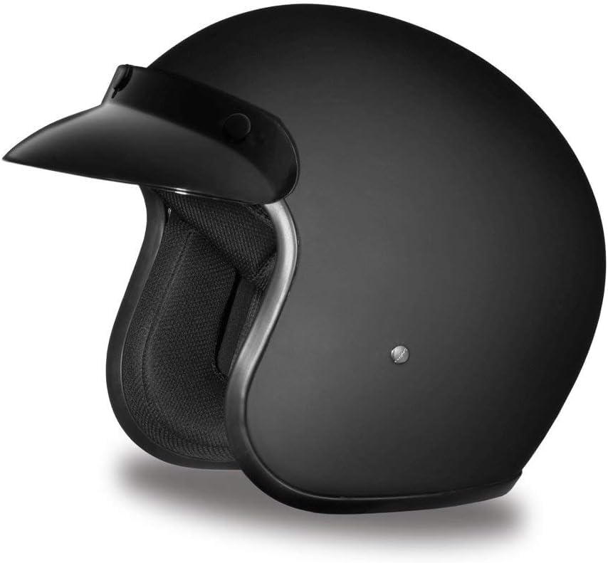 Photo 1 of *****STYLE DIFFERS/PHOTO FOR ITEM REFERENCE**** Daytona Helmets Retro 3/4 Open Face Motorcycle Helmet - Vintage Style, DOT Approved Helmet for Men & Women, Lightweight, Adjustable Fit, Removable Visor - Bike, Moped, Chopper, Scooter Helmet