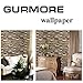 GURMORE Stone Brick Wallpaper, 3D Effect PVC Peel and Stick Wallpaper for Home Design and Room Decoration (brick01)