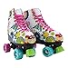 Stemax Quad Roller Skates for Girls and Women-Size 2.5 Kids to 8.5 Women -Outdoor, Indoor and Rink Skating- Classic High Cuff with Adjustable Lace System