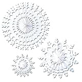 Beistle 1-Pack White Tissue Snowflakes, 22-Inch