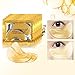 GARYOB 30 Pairs Gold Eye Mask Powder Crystal Gel Collagen Eye Pads For Anti-Aging & Moisturizing Reducing Dark Circles, Puffiness, Wrinkles