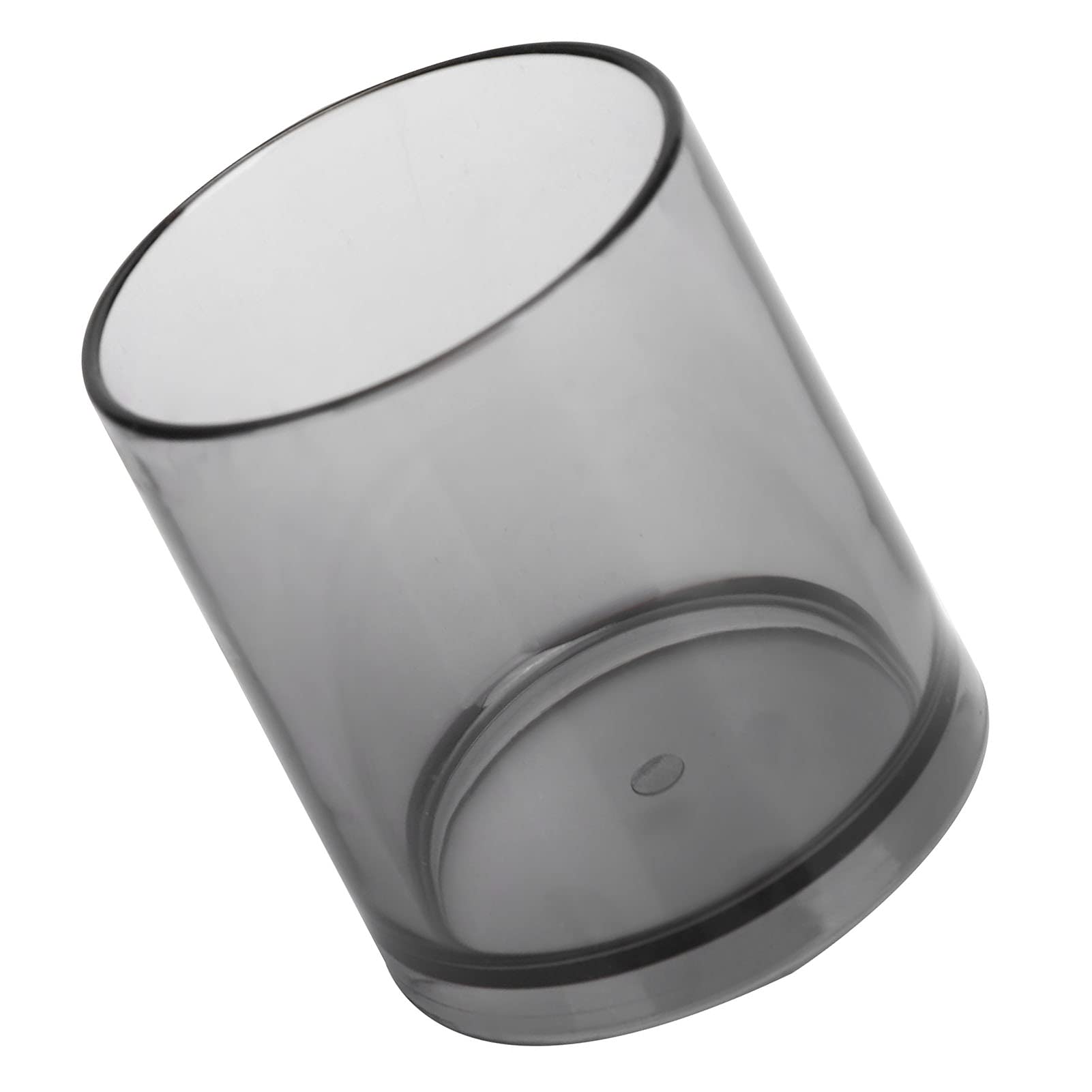 Acrylic 200ml Premium Plastic Water Tumblers, Small Clear Whisky Glass Tea Cup, Fall-Proof, Durable,Anti-Slip for Red Wine, Foreign Wine,Drinking(Grey)