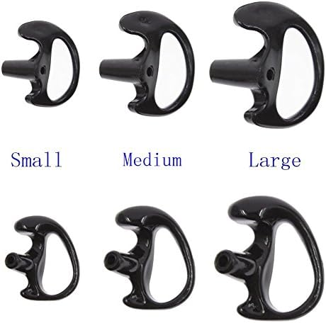KENMAX Universal Replacement Soft Silicone Gel Earplug Earbuds Ear Plugs 3 Packs (Small, Medium, Large) for Two Way Radio Walkie Talkie Air Acoustic Earpiece Headset