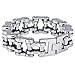Trendsmax 23mm Heavy Mens Silver Tone Biker Motorcycle Chain 316L Stainless Steel Bracelet 7-11inch