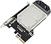 Aquacomputer KryoM.2 PCIe 3.0 x4 Adapter for M.2 NGFF PCIe SSD, M-Key with Nickel-plated Waterblock