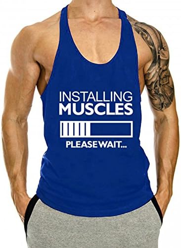 InleaderAesthetics Men's Fitness Gym Sportswear Basic Muscular Tank Tops