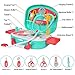 Kids Doctor Kit Pretend Play Set with Working Platform Case, Durable 19 Pieces of Heartbeat, Injecting Dentist Doctor Set for Kids Girls Boys