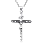 Dralox Cross Necklace for Women S925 Sterling Silver Tree of Life/Flower/Claddagh/Dragon/Hummingbird/Heart Necklace Jewelry Anniversary Birthday Gift for Her,Mom, Wife, Sister 20"