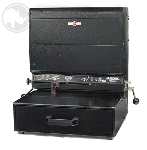 Rhin-O-Tuff ONYX HD7700H ULTIMA 14 Heavy Duty Horizontal Modular Punch with 4:1 Coil Die (Round Holes - .250 Spacing) by Rhin-O-Tuff