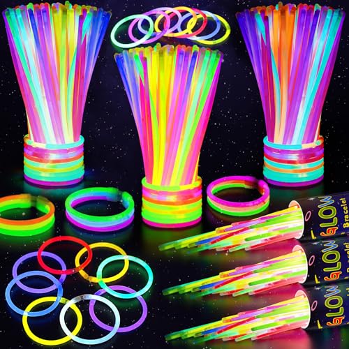 SHQDD 300 Glow Sticks with Connectors