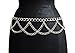 NYfashion101 Trendy Belly Chain Belt w/ Multi Link Chains IBT1002-Silver