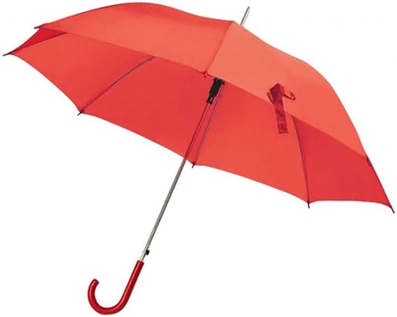 Ten Roter Regenschirm mit rotem Kunststoffgriff automatisch cod.EL21002