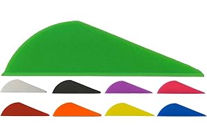 Sierra Archery - Arrow Vanes 2.0” | 50 Pack or 100 Pack | Multiple Colors Available | High Profile Design | Fletches for Hunting, 3D, Target Archery or Crossbows