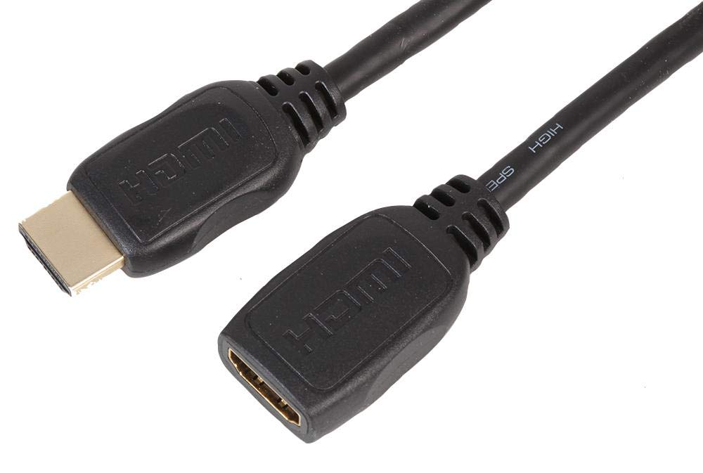 Pro Signal PSG3045-HDMI-3M Premium High Speed 4K UHD HDMI Extension Lead with Ethernet, Male to Female, Gold Plated Connectors, 3m, Black