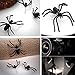 Malloom 1 Pair Trendy Black Spider Punk Unisex Funny Stud Earring Women Men J.