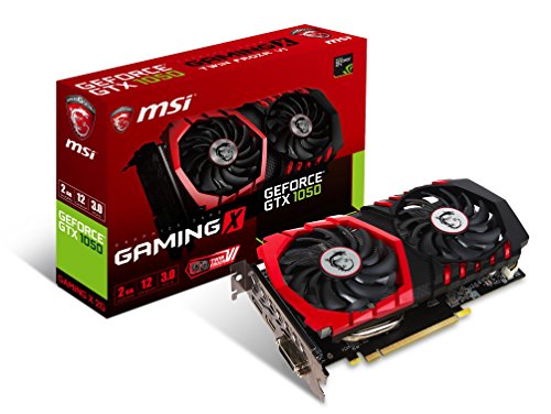 MSI GAMING GeForce GTX 1050 2GB GDRR5 128-bit HDCP Support DirectX 12 TORX 2.0 Fan Graphics Card (GTX 1050 GAMING X 2G) (Best Mid Priced Graphics Card)