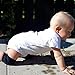 BOSONER Baby Crawling Anti-Slip Knee and Anti Slip Baby Boys Girls Socks Best Infant Gift, Unisex Baby Toddlers Kneepads (Black Dark Grey)