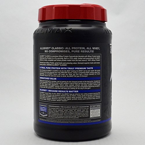 ALLMAX ALLWHEY CLASSIC Pure Whey Protein Blend, Amazing Taste, Chocolate Flavor, 2 Pound