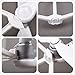 DJI Phantom 4 Professional Advanced Pro+ Quadcopter Prop Guard-Quick Release Propeller Protector White Snap On/off By FSLabs