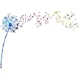 Colorful Playroom Wall Decals - Create, Share, Imagine, Laugh, Dream Stickers With Rainbow & Sun For Kids Room
