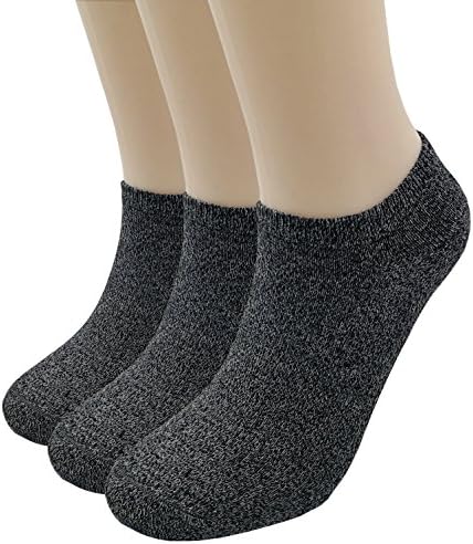 Prefer Green Women's Casual Ankle Socks 3 - 6 Pairs No Show Socks Low Cut Cotton Socks (Grey_3 Pairs)